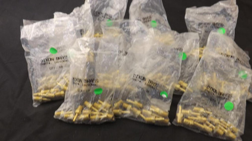 LOT OF 120 DIXON BRASS 1020304C VALVES (NEW IN 12 BAGS) T22552