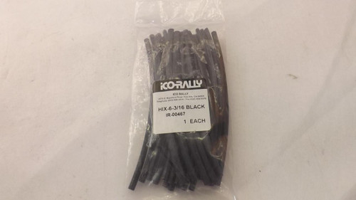 ICO-RALLY IR-00467 HIX 6-3/16 BLACK HEAT SHRINKABLE TUBING T22844