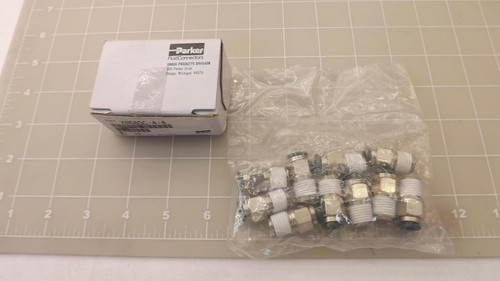 LOT OF 10 PARKER XW68GC-4-4 CONNECTORS T23451