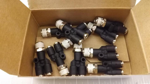 LOT OF 10 PARKER XW368ML-5/32-2 CONNECTORS T23454