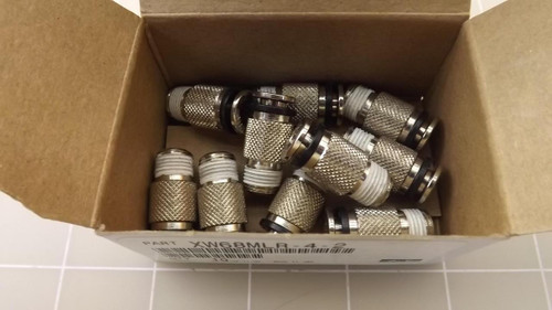LOT OF 10 PARKER XW68MLR-4-2 CONNECTORS T23459
