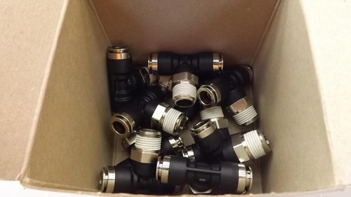 LOT OF 10 PARKER XW372ML-6-6 CONNECTORS T23510