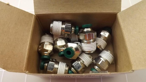 LOT OF 10 PARKER XW68PLP-5/32-4 FITTINGS T23551