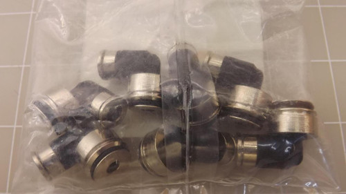LOT OF 10 PARKER CMD07-2 FITTINGS 1/4'' TUBE X 16 MM MODUFLEX 90 A ELBOW FITTING T23581