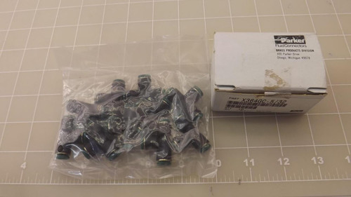 LOT OF 10 PARKER X364GC-5/32 TEE FITTINGS T23595
