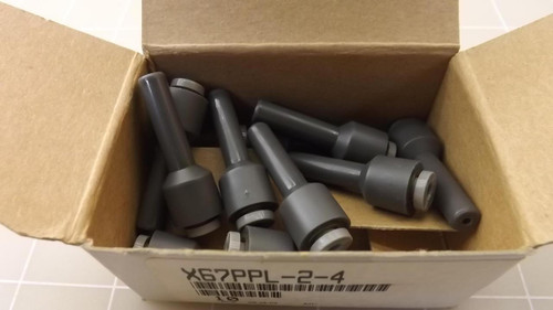 LOT OF 10 PARKER X67PPL-2-4 PRESTOLOK FITTINGS T23600