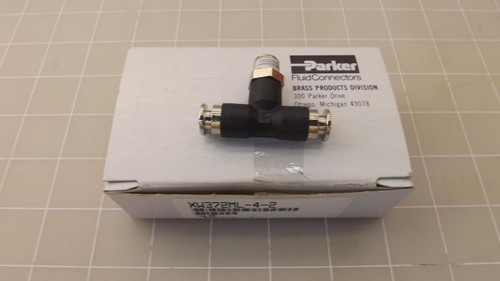 LOT OF 10 PARKER XW372ML-4-2 FLUID CONNECTORS T22977