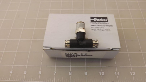 LOT OF 10 PARKER XW372ML-4-4 FLUID CONNECTORS T22978