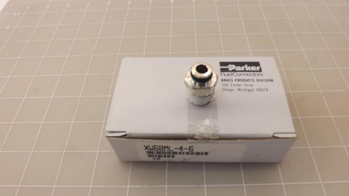 LOT OF 10 PARKER XW68ML-4-6 FLUID CONNECTORS T22981