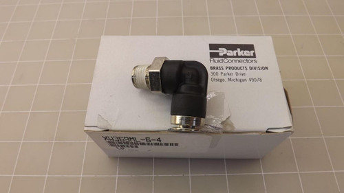 LOT OF 10 PARKER XW369ML-6-4 FLUID CONNECTORS T22982