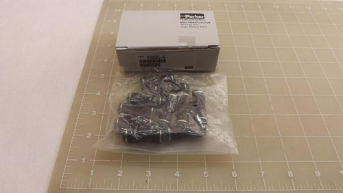 LOT OF 10 PARKER X32GC-4 FLUID CONNECTORS T23036
