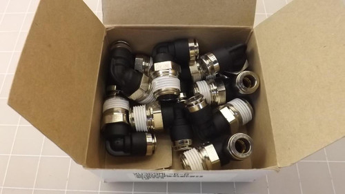 LOT OF 10 PARKER XW369ML-6-8 FLUID CONNECTORS T23056