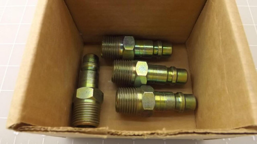 LOT OF 4 PARKER H2F 1/2-1/2 MALE ADAPTERS T23603