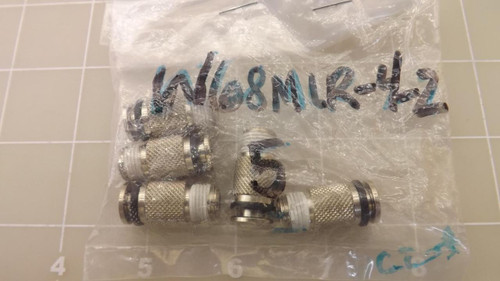 LOT OF 5 PARKER W68MLR-4-2 MICROLOCK FITTINGS T23818