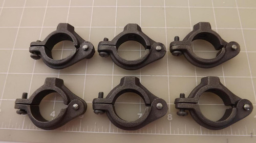 LOT OF 6  5E588 3/4 P STEEL PIPE CLAMP T23843