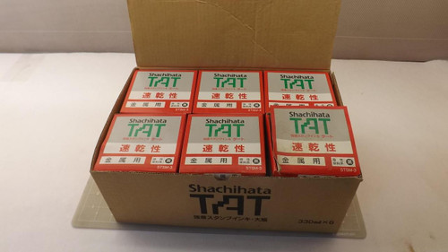 CASE OF 6 SHACHIHATA TAT STSM-3 QUICK-DRYING INK T25479
