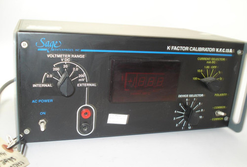 SAGE K FACTOR CALABRATOR KFC-15A T3660