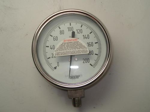 WIKA 9745424 200 PSI PRESSURE GAUGE T3671