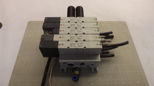 SMC VQ4350-5G VQ4351-5HW VALVES W/ MANIFOLD T28486