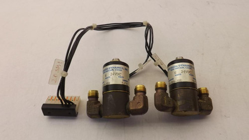 LOT OF 2 PRECISION DYNAMICS B2016-BB-SH SOLENOID VALVES T29124