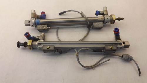 LOT OF 2 FESTO DSNN-20-200-PPV-A SMTO-1-PS-S PNEUMATIC CYLINDER T29261