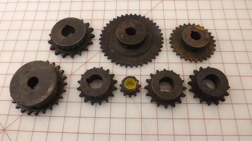 LOT OF 8 MARTIN 40BS16 65BS14 SPROCKETS T30084