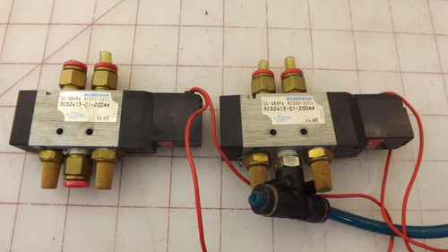 LOT OF 2 KURODA RCS2413-01-200 SOLENOID VALVE T31675