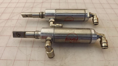 LOT OF 2 BIMBA 091-DB CYLINDERS T32613