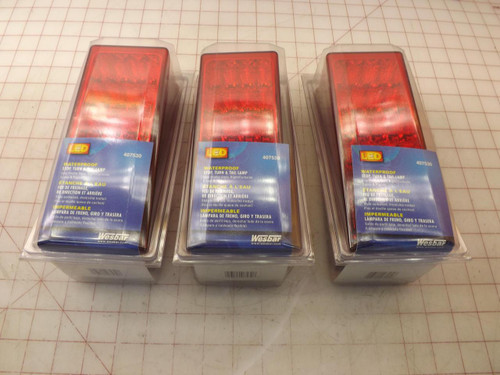 LOT OF 3 WESBAR 407530 LED WATERPROOF STOP TURN & TAIL LAMP T33128