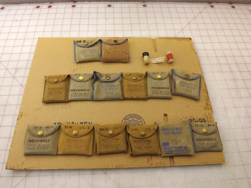 LOT OF 14 ROCKWELL MISCELLANEOUS TEST BLOCKS T34209