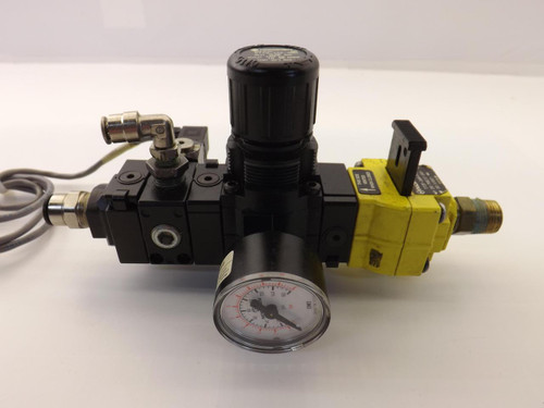 NORGREN T72E-3AA-P1N R72G-3AK-RMG PNEUMATIC VALVE ASSEMBLY T36342