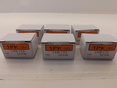 LOT OF 60  316SS 1/4-20 X 3/4 SOCKET CAP SCREWS T37023