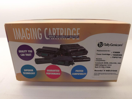 IMAGING TALLY GENICOM Y5009 12A8305 75P5710 99B-01945 TONER CARTRIDGE T37096