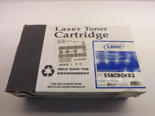 LOT OF 2 PLATIUMCHOICE LASER CANON S5BCBOFX3 FX3 LASER TONER CARTRIDGE T37110