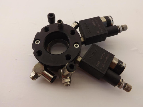 ATI QC-10 LRMA-M5-QS-4 TOOL CHANGER W/ PRESSURE REGULATORS T37191