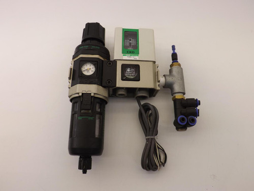 CKD P4000-10-T W3000 PNEUMATIC FILTER REGULATOR ASSEMBLY T39486