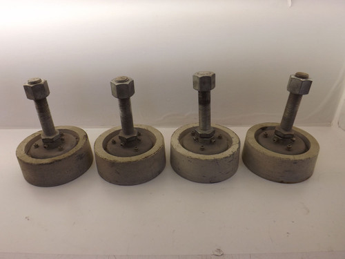 LOT OF 4 HEAVY DUTY INDUSTRIAL MACHINE LEVELING FEET T40087