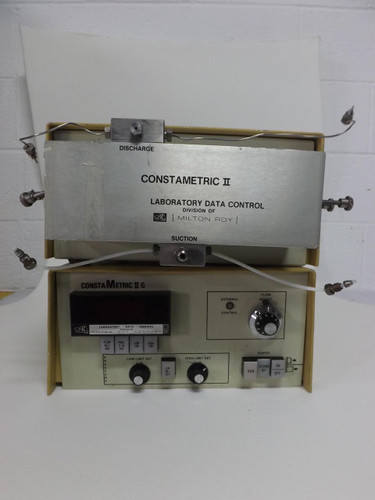 MILTON ROY LABORATORY DATA CONTROL CONSTAMETRIC II CONSTA IIG 920124 LABORATORY SOLVENT DELIVERY PUMP T39417