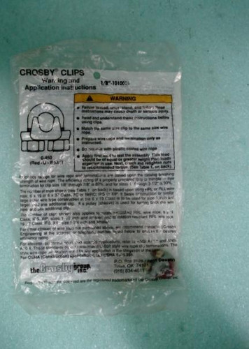 10 CROSBY ENGINEERING G-450 CLIP T8594