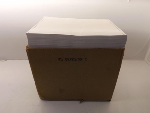 LOT OF 2800 HIGHMARK P6L1285-20-00 COMPUTER PAPER 12" X 8-1/2" T41232
