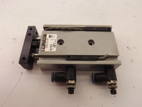 LOT OF 2 SMC CXSL10-20 DUAL ROD CYLINDERS T41151