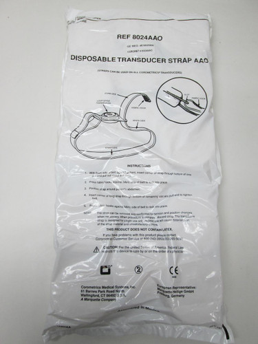 LOT OF 15 COROMETRICS 8024AAO E9005BB DISPOSABLE TRANSDUCER STRAPS T41461