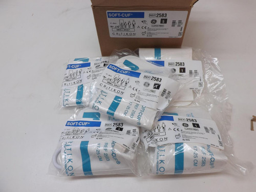 CASE OF 5 2583 SMALL ADULT LONG BLOOD PRESSURE CUFFS 17-25 CM T41961