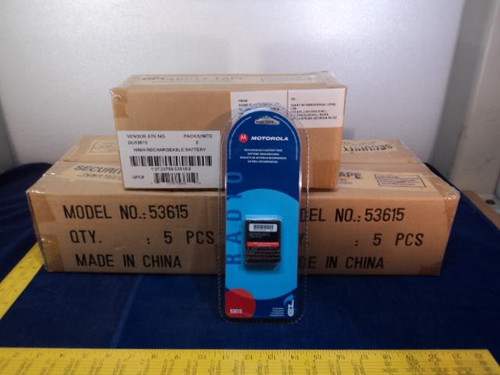 5 MOTOROLA GU53615 RECHARGEABLE BATTERY PACK T10211
