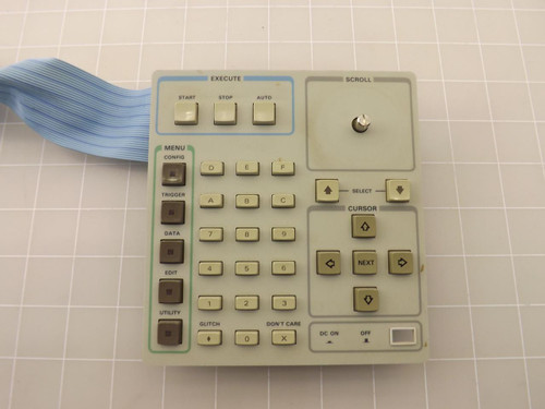 TEKTRONIX 1241 LOGIC ANALYZER FRONT KEYPAD T44401