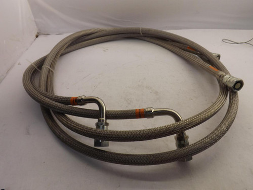 LOT OF 2 SENIOR FLEXONICS STAINLESS STEEL FLEX PRESSURIZED HOSES T43535