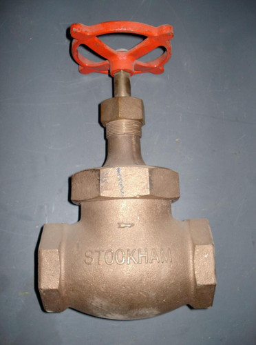 STOCKHAM 150' FLG B-22 BRONZE THREADED GLOBE VALVE T6808