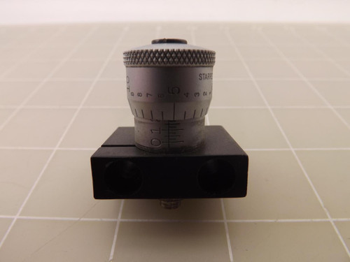 STARRETT 464 CROSSED ROLLER SLIDE W/ MICROMETER HEAD T45944