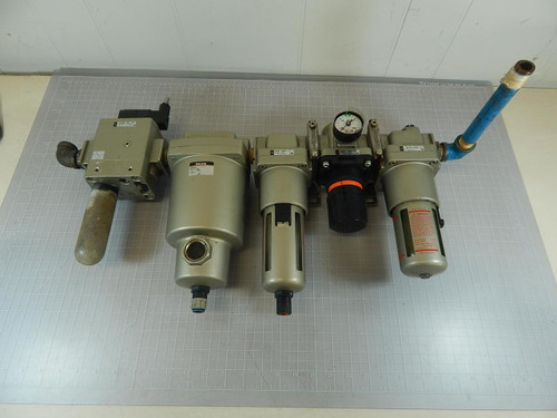 SMC AV5000-N06-3DZ, AMG550-06C, AF50-N06D-Z Valve Assembly w/ Drain Catch T94170 For Sale