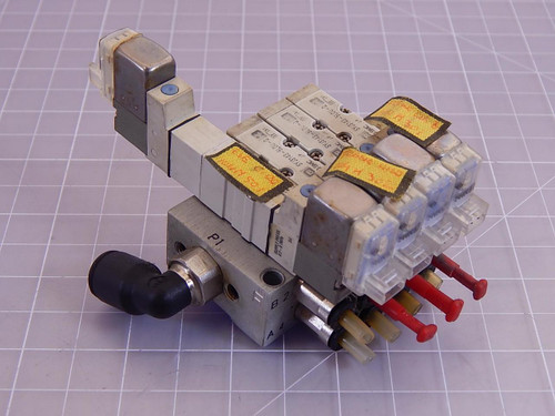 SMC SYJ3143-5LOU-Q Solenoid Valves W/ Manifold T94705 For Sale